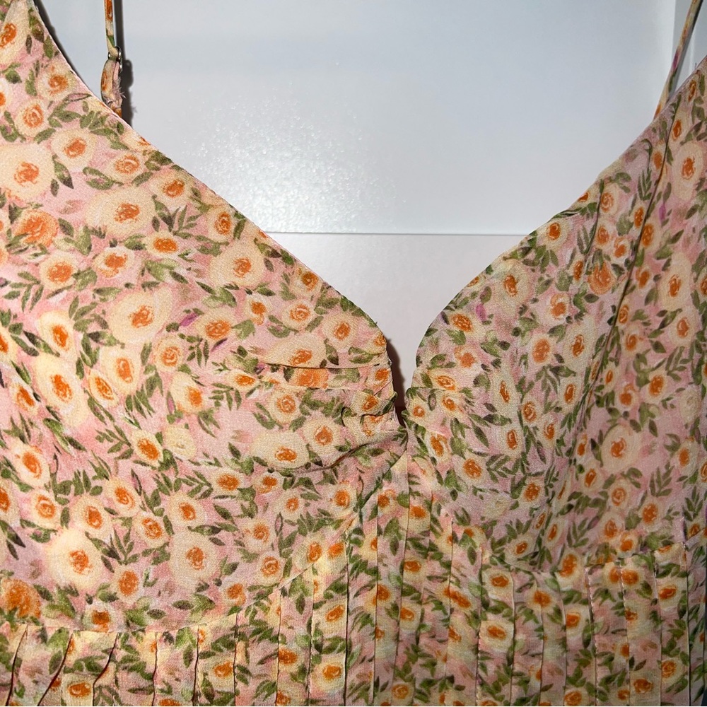 ASTR Floral Maxi Dress Spaghetti Straps – Romantic Summer Dress - Picture 2 of 4
